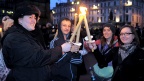 Celtic Connections Torchlight Parade. Photo by Louis Decarlo.