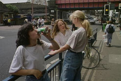 Image: 3 teenagers hanging out