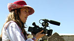 Almu in traditional Andean dress