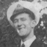 Lieutenant Graham Rouse RNVR, picutred in Hyde Park