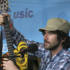 Gruff Rhys in the Hub tent at Summer Sundae