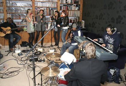 Performing the cover of Apologize by Timbaland and One Republic