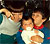 Adam with his older brothers.