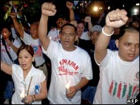 Protestos em Manila
