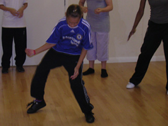 Shannon gets her dancing feet on