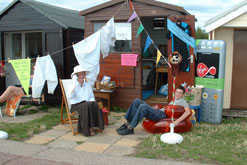 Sarah Chandler's beach hut