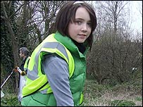 Young volunteer