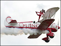 Wing walker Lorraine Sadler