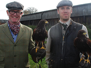 Chris learns to be a falconer