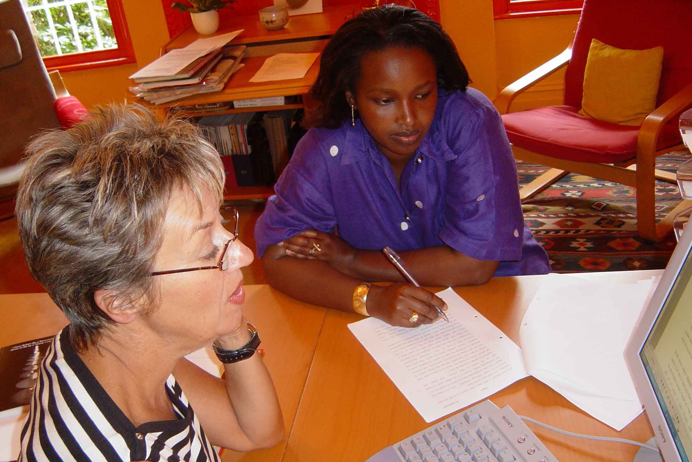 Sonja Linden with Lea from Rwanda