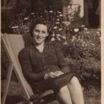 Mum on leave at home in Bingley in 1945 Mum on leave at home in Bingley in 1945