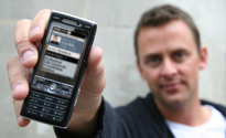 Scott and his phone