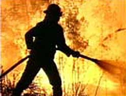 Fighting the flames