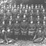 14th Buck's Company A.T.S. Boyce Barracks 1940.  Ena Brason 3rd top left.
