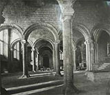 Image of arches and columns at Durham Cathedral's Galilee Chapel