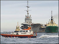 Clemenceau at sea.