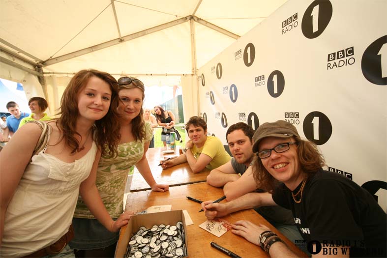 Signing sessions with The Hoosiers