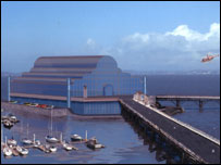 Artist's impression of Birnbeck Pier. Copyright  J. Scott