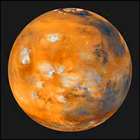 Marte, imagem da Nasa