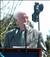 Seamus Heaney addressed the crowd following the unveiling