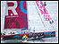 The yacht Roxy leaving Plymouth