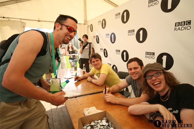 Signing sessions with The Hoosiers