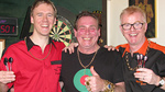 Chris Evans, Jonny Saunders and Bobby George