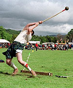 Man throwing hammer