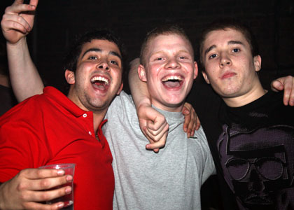 Happy punters