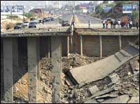 Destruição na região norte de Beirute