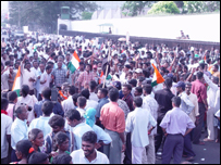 The protest