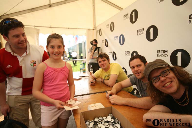 Signing sessions with The Hoosiers