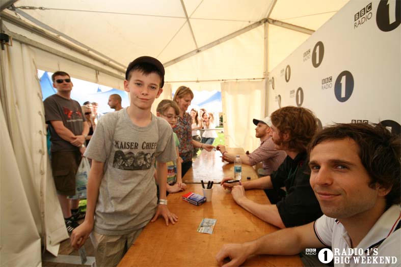 Signing sessions with The Hoosiers