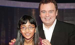 Gayathri Kumar with presenter Eamonn Holmes