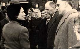 The Duchess of Gloucester in Alford, 1953.