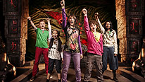  L-R Trix (Gilles Geary), Jen (Alicia Lai) Bo (Jessica Henwick), Martin (Karl Rogers) and Vicky (Lil Simz)