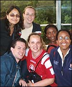 Scheila  with some of her Aiesec friends