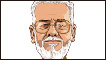 Ivan Lessa em ilustração de Baptistão