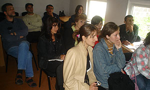 Journalism trainees in Georgia