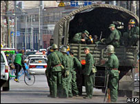 Lính Trung Quốc ở Lhasa
