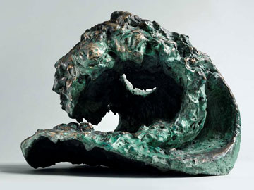 'Laughing wave with moon', 2009/2010. Maggi Hambling