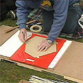 Picture: cutting out the material