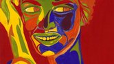 The smiling woman...