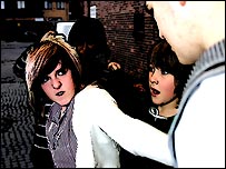 A fight breaks out