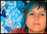 Anna surrounded by plastic bags