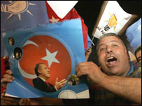 Bir AKP taraftarı