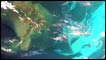 Vista aérea do Golfo do México