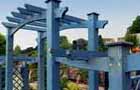 Pergolas can be used to link different areas of the garden