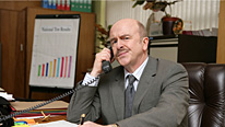 Mr Hammond (Mark Lambert) suspends Roy from school