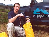 A Mountaineering Instructor was on hand with ropes and safety harnesses but non of the tunnellers felt the need for them.